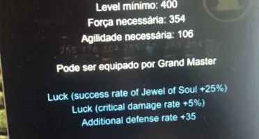 SM MEGAMU 200RR LVL 1027 C/ITENS QUEST