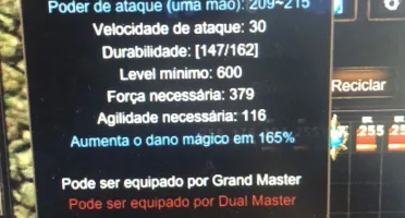SM MEGAMU 200RR LVL 1027 C/ITENS QUEST