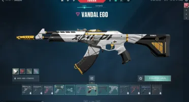 Valorant várias skins antigas, glitchpop e outras.