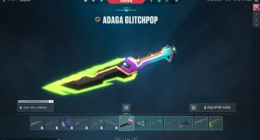 Valorant várias skins antigas, glitchpop e outras.