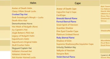 Conta AQW 2008, quase todos os rares de 2009 do Nulgath!