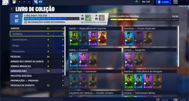 Conta FORTNITE skins, herois, C/salve o mundo 1.600Vbucks