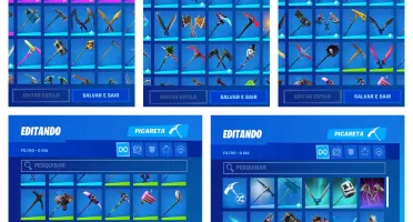 Conta do Fortnite Antiga S3 Capítulo 1, SoM Upado, Skin Rara