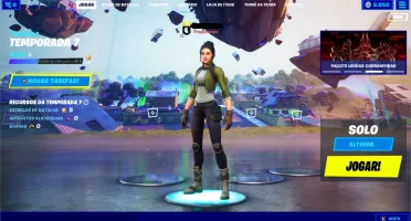 Conta do Fortnite Antiga S3 Capítulo 1, SoM Upado, Skin Rara
