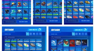 Conta do Fortnite Antiga S3 Capítulo 1, SoM Upado, Skin Rara