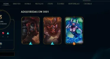 Conta LoL lvl 36, gold bom mmr; Skin ultimate