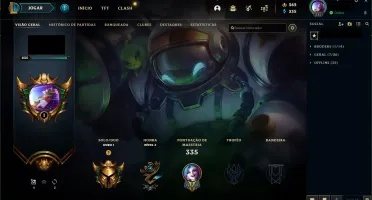 Conta lol Todos os campeões, 348 Skins email não confirmado