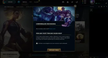 Conta lol Todos os campeões, 348 Skins email não confirmado