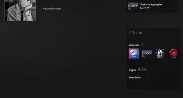 823 jogos, Nível 15 steam, perfil e miniperfil especial