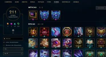 vendo conta lol com 2 skins MITICAS, 162 totais, Diamante 5