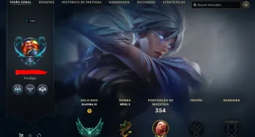Conta com 75 skins 100 champs