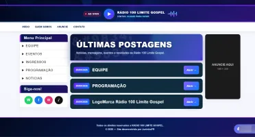 TEMPLATE FR v26.1 PARA WEB RÁDIO ( Modelo para Blogspot)