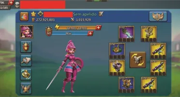 Conta Lords Mobile 272M de poder com T4 liberada