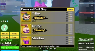conta blox fruits 10mi bounty 6 perm full game pass