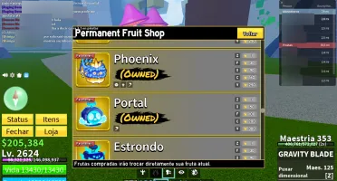 conta blox fruits 10mi bounty 6 perm full game pass