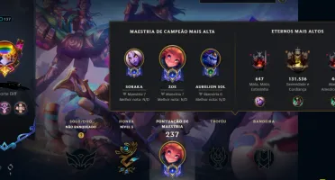 Conta Feminina unranked (84 skins incluindo mitica do lee)