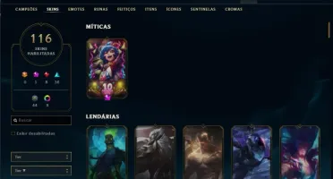 VENDO CONTA LOL, UNRANKED Ex-Diamante IV, 116 skins