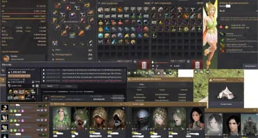 Black Desert SA Warrior com varíos items/p2w