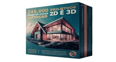 245 Mil Projetos Plantas Baixa Casas AutoCad 2D e 3D