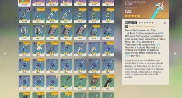 CONTA AR 20 COM KEQING, ESPADA CELESTIAL - GENSHIN IMPACT
