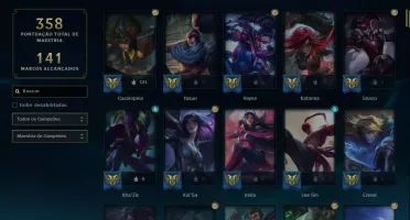 Conta LOL com skins