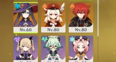 Klee + Atlas R2 + Albedo + Mona C1 + Diluc (Genshin Impact)