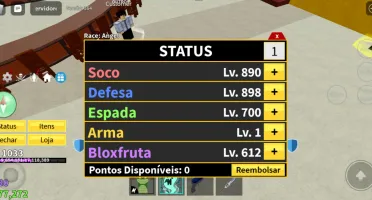 Conta Blox Fruits Com Mamute E Veneno
