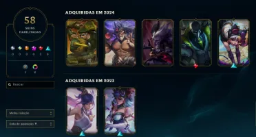 [Entrega Automática] Conta Lol Ouro, 58 Skins, 2 Lendárias