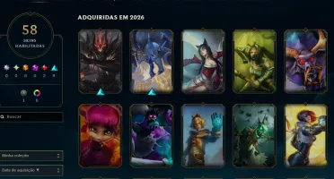 [Entrega Automática] Conta Lol Ouro, 58 Skins, 2 Lendárias