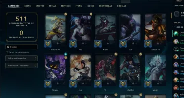 Conta lol lvl 702, 242 skins, esmerald 2, 333 MIL essências