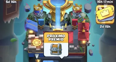 conta clash royale com deck bridge spam 9k+, torre 14