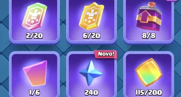 conta clash royale com deck bridge spam 9k+, torre 14
