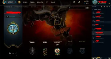 Conta League of Legends - Black Allistar + skins raras