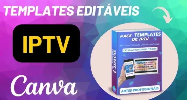 73 Templates de IPTV Animado editável no Canvas