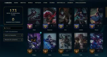 Unranked com 60 Champs e 27 Skins