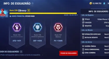 Conta Marvel Future Revolution(MFR)