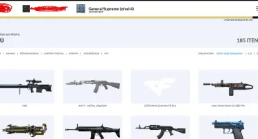 CONTA CROSS FIRE 5 VIPS 4 ESTRELAS BAU 185 ITENS COM EMAIL!