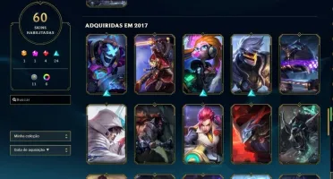 Conta LoL com 60 skins