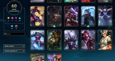 Conta LoL com 60 skins