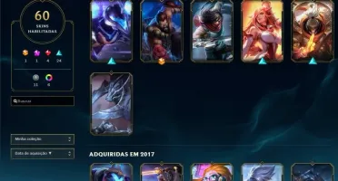 Conta LoL com 60 skins