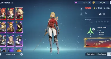 Conta de solo leveling: arise Global lvl 44