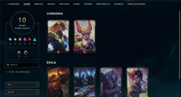 Esmeralda 4 com 45 Champs e 10 Skins
