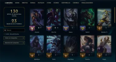 Esmeralda 4 com 45 Champs e 10 Skins