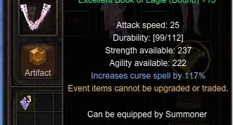 Summoner level 700 Curse (Death Scythe) - MU Online Alfheim