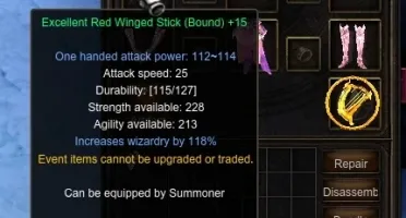 Summoner level 700 Curse (Death Scythe) - MU Online Alfheim