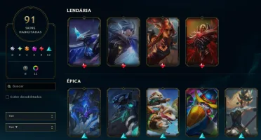 [Entrega Automática] Lol Prata, 91 Skins, Skins Ultimate