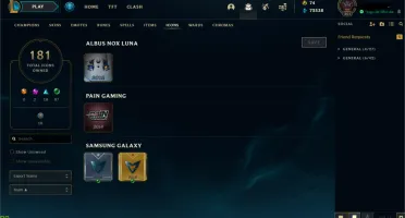 VENDENDO CONTA PLAT 4 194 SKINS, TODOS OS CAMPEÕES +72k EA