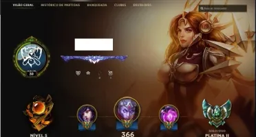 Conta com 119K IP, 63 skins, Platina II, todos campeões