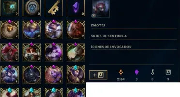 Conta com 119K IP, 63 skins, Platina II, todos campeões