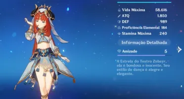 Genshin Impact Conta - AR51com seis 5*